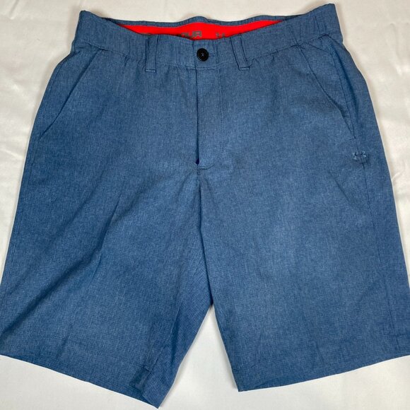 Under Armour Golf 32 Polyester Blue Shorts - Picture 1 of 5